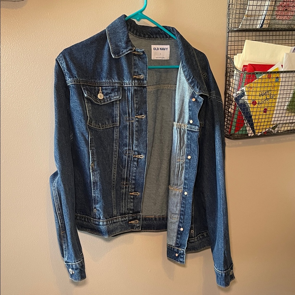 Old Navy Dark Blue Denim Jean Jacket